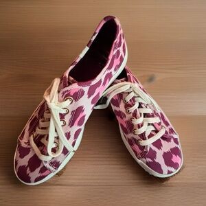 Kate Spade keds kickstart pink leopard shoes